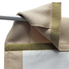 Click for Larger Image Acousti-Curtain Back of Rod Pocket with Hook & Loop Header