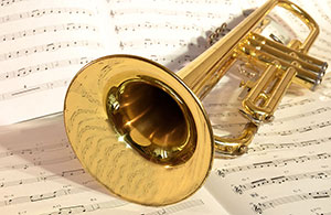 Click for Larger Image Custom Wall Art  – Abstract – Classic Trumpet