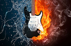 Custom Wall Art &nbsp;&ndash; Music&nbsp;&ndash; Elemental Guitar