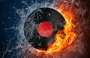 Click for Larger Image Custom Wall Art – Music – Elemental Record