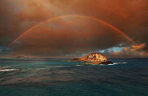 Custom Wall Art &nbsp;&ndash; Nature&nbsp;&ndash; Ocean Rainbow