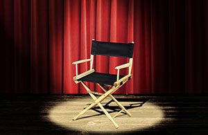 Click for Larger Image Custom Wall Art  – Theater – Director’s Chair