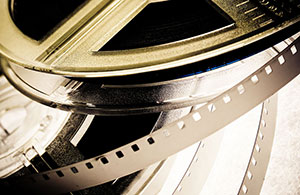 Click for Larger Image Custom Wall Art  – Abstract – Film Reels Closeup