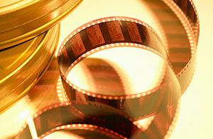 Custom Wall Art &nbsp;&ndash; Theater&nbsp;&ndash; Orange Filmstrip