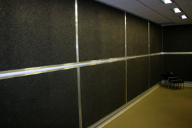 Click for Larger Image Sound Silencer Panels on Conference Room Wall
