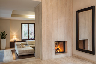 Living Room with Fireplace