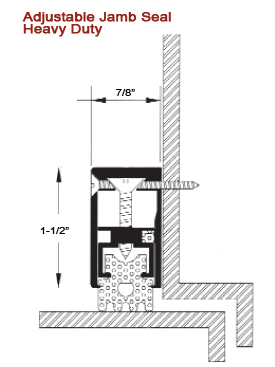 Adjustable Jamb Seal – Heavy Duty